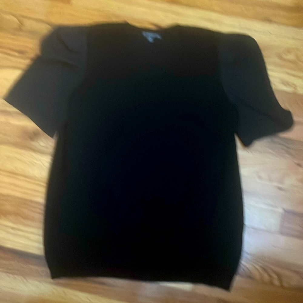 Adrianna Papell black short sleeve top, M